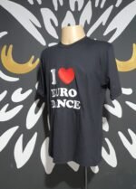 Camiseta Bordada "I Love Euro Dance" by Bordado & Cia - Canal DJ - @bordado.cia @sexta.flash @canaldj