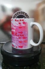 Caneca Dia dos Namorados - Love Rosa - by Bordado & Cia - @bordado.cia