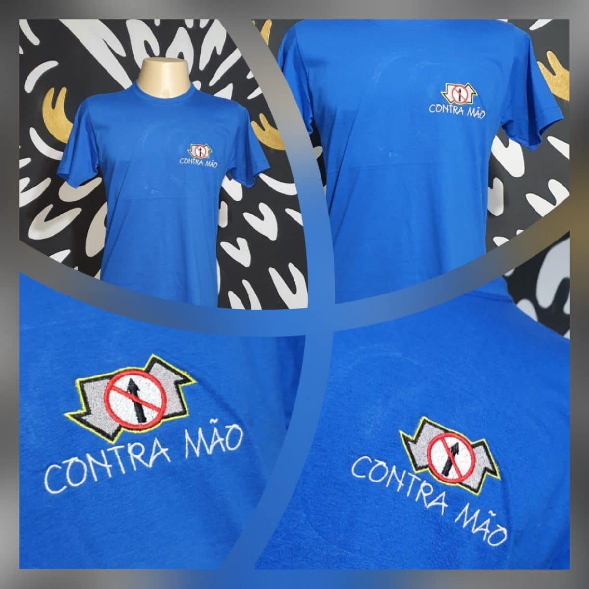 Camiseta Bordada Oficial Contra Mão by Bordado & Cia - @bordado.cia; @dj.vadao; @danceteriacontramao; #danceteriacontramao