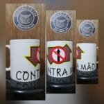 Caneca Oficial Contra Mão by Bordado & Cia - @bordado.cia; @dj.vadao; @danceteriacontramao; #danceteriacontramao