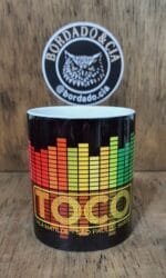 Caneca Oficial da Danceteria TOCO by Bordado & Cia - @bordado.cia; @dj.vadao; @tocodance; #danceteriatoco