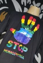 Camiseta Stop Homophobia by Bordado & Cia - @bordado.cia