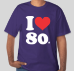 Camiseta B&C Custom - I Love 80'