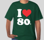 Camiseta B&C Custom - I Love 80'