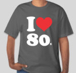 Camiseta B&C Custom - I Love 80'